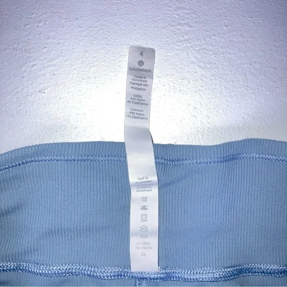 Lululemon Dance Studio Mid-Rise Full Length Jogger Light Blue Women's Size 4 Gym - Picture 11 of 16